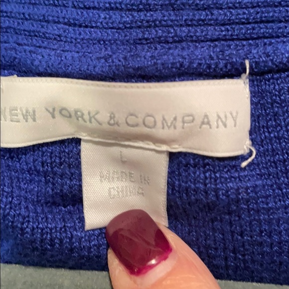 Royal blue v-neck sweater - Picture 3 of 3